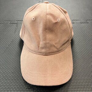 Guess Suede Adjustable Hat In Light Pink